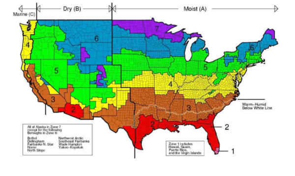 Climate Zones Map
