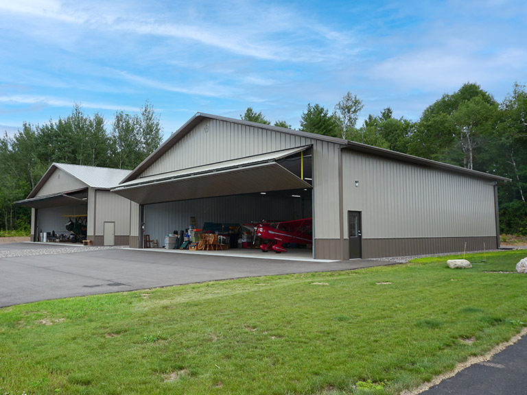 Post-Frame Airplane Hanger