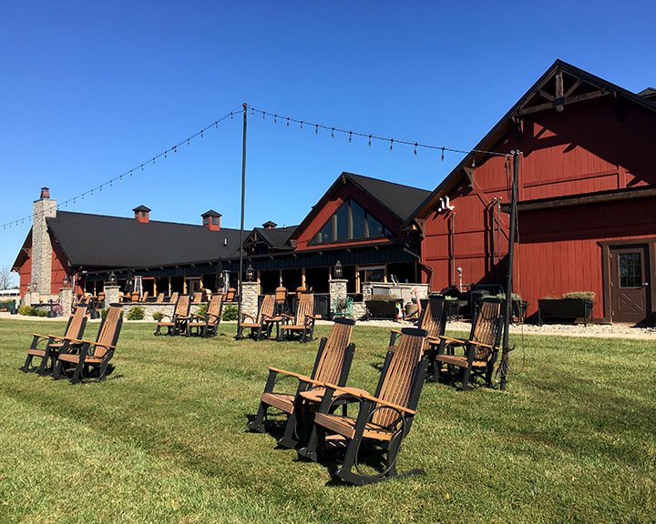 Outdoor Seating at Jeptha Distillery