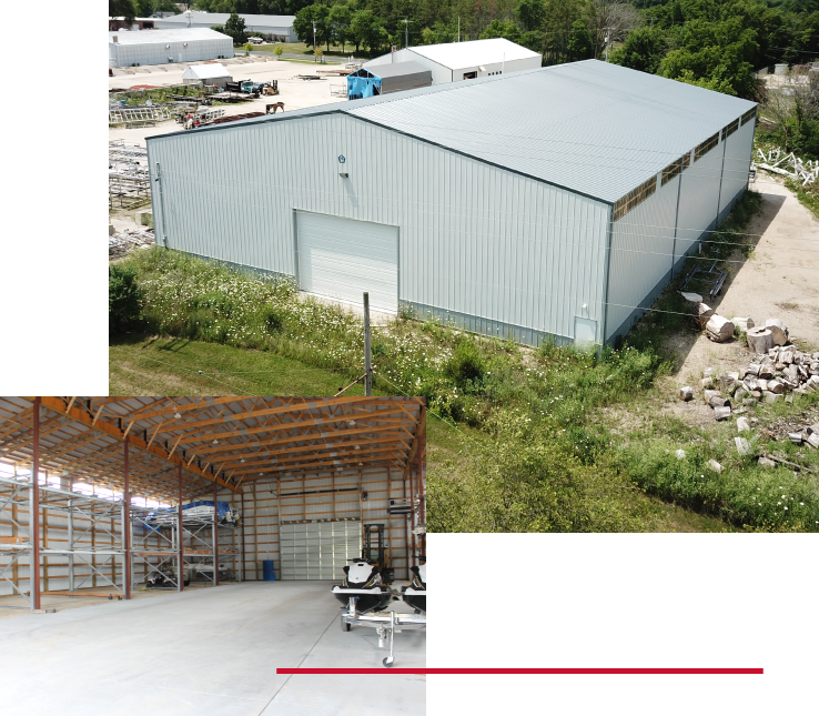 Commercial Storage Building Exterior and Interior Commercial Storage Building Exterior and Interior