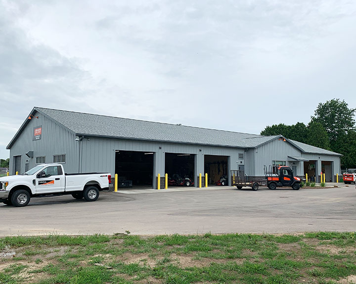 Exterior of Service Building