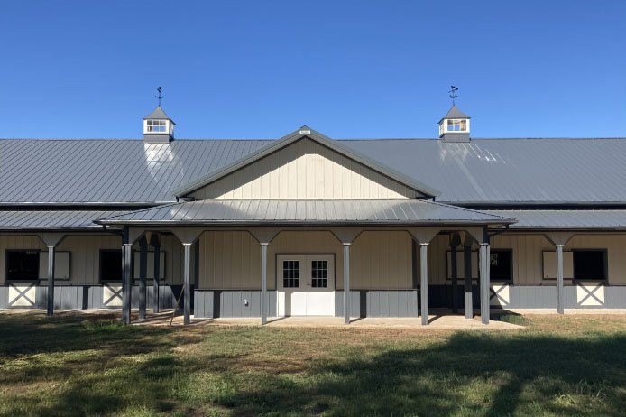 Exterior of Equestrian Barn
