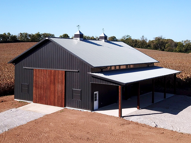 Equipment and Storage Barn Built by Walters Building