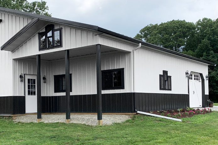 The Exterior of the Farm Equipment Storage Barn