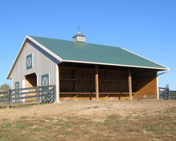 Horse Barn Feeding Area