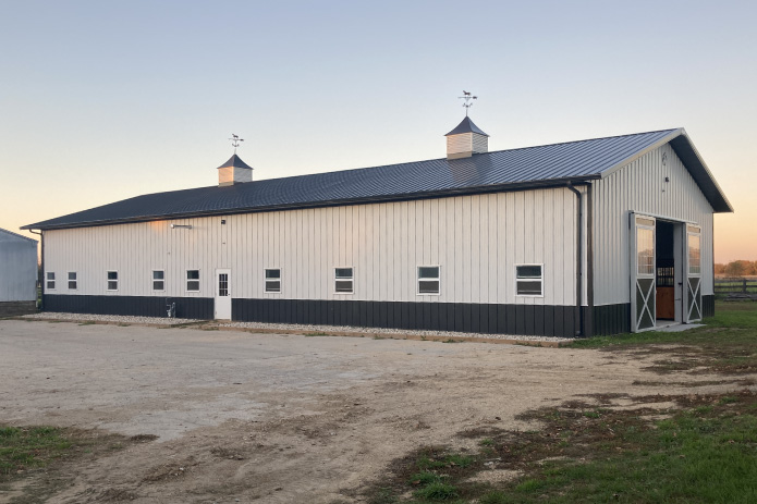 Exterior Stall Barn on Wisconsin Farm