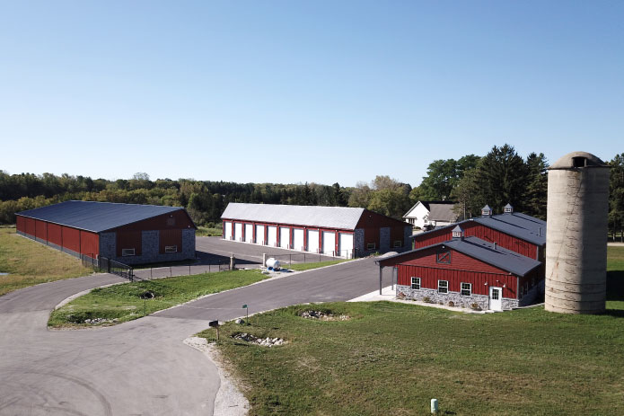 Aerial View of The Lone Silo Property