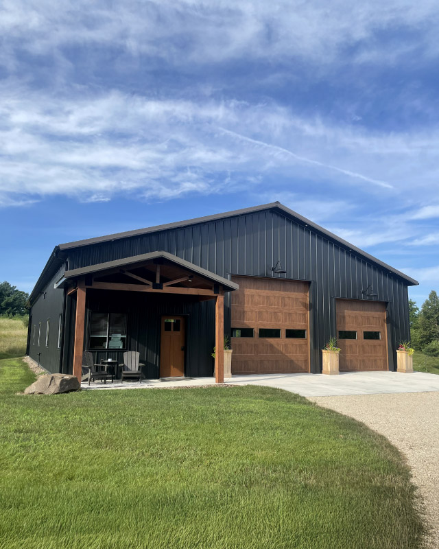 Shop With Timber Frame Porch