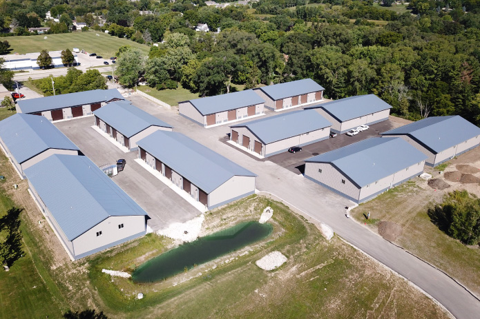 Overview of Storage Buildings From the Air