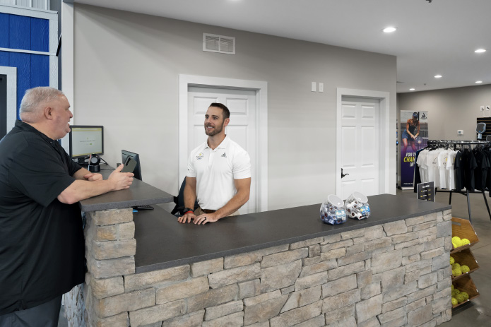Front Desk of the Pickleball Facility