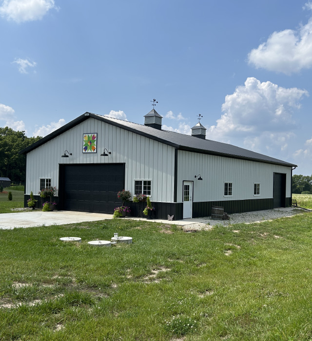 Rural Pole Barn Garage in Waterford, Wisconsin Rural Pole Barn Garage in Waterford, Wisconsin
