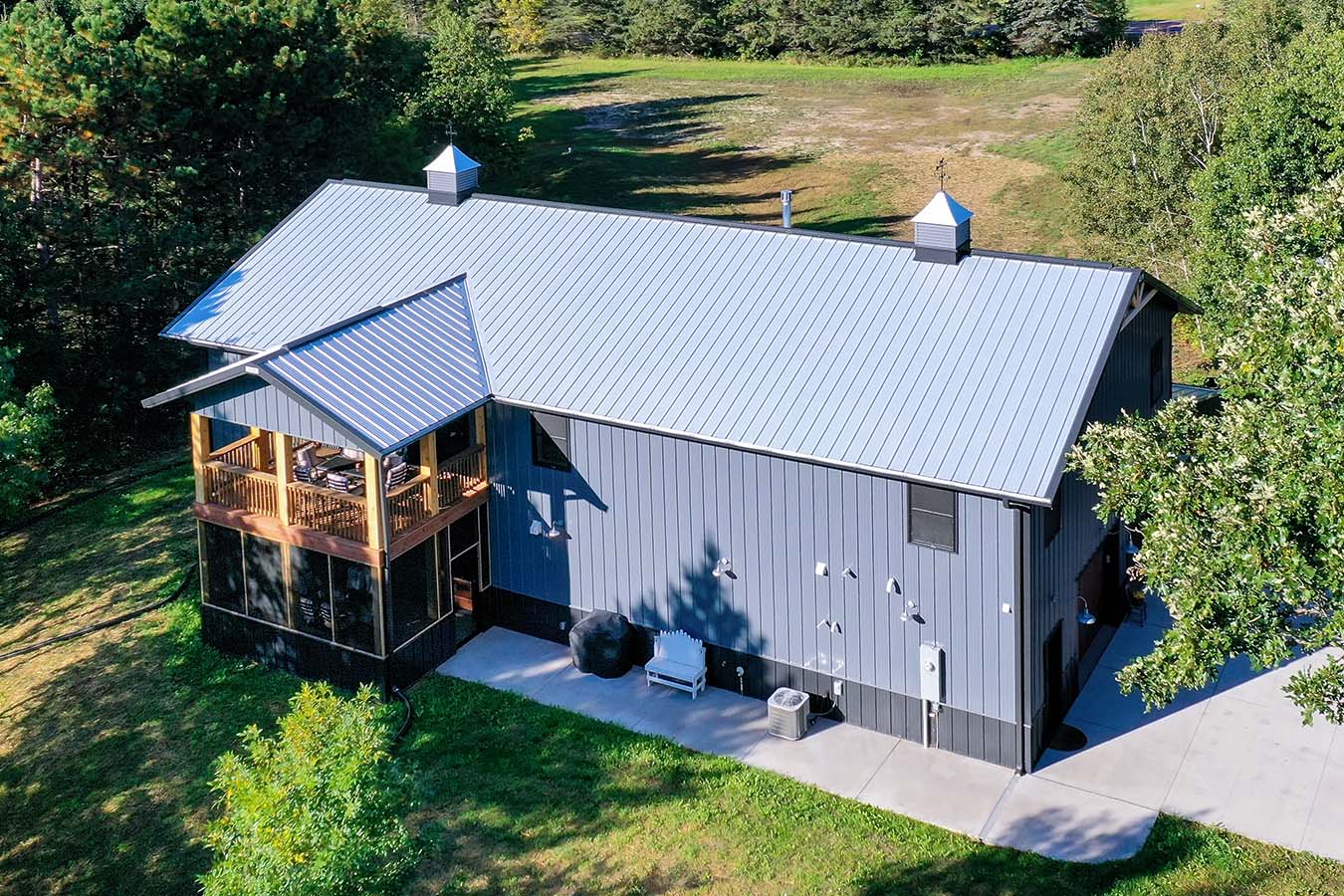 Aerial View of Back of Barndomium
