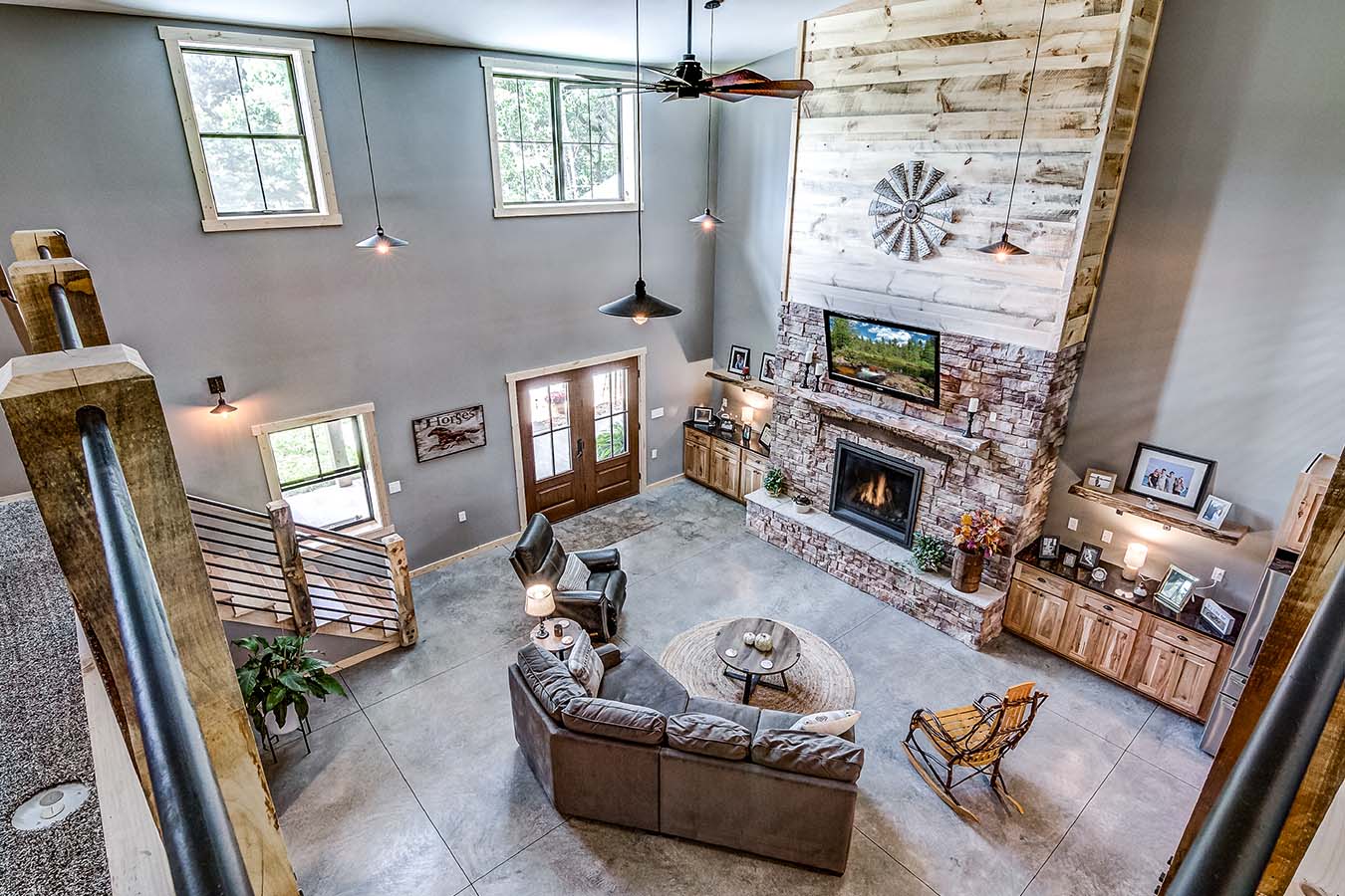 View from Loft of Great Room