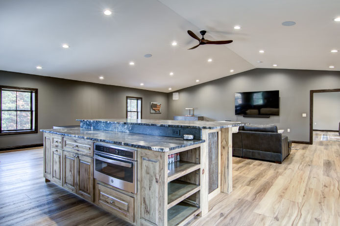 Custom features of the Barndominium