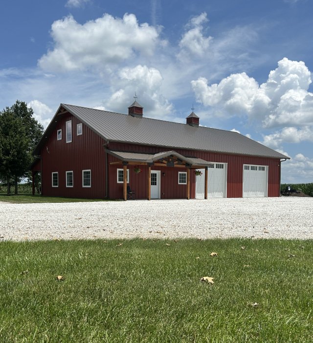 Pole Barn Workshop in Auburn, Illinois