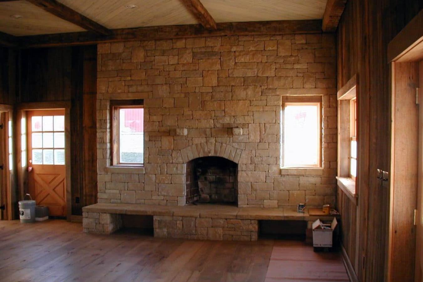 Interior view of Fireplace